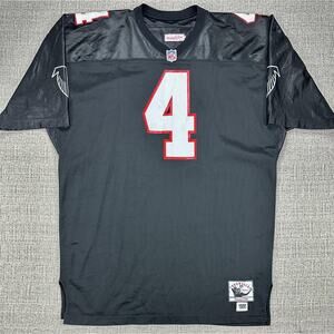 Atlanta Falcons Jersey Mens Black NFL Brett Favre 4 Mitchell & Ness XXL - XXXL